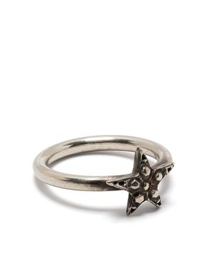 WERKSTATT:MÜNCHEN bague à détail d'étoile - Argent
