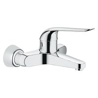 GROHE Euroeco wandkraan met koppelingen inclusief hendel 17cm 20,3cm chroom 32778000