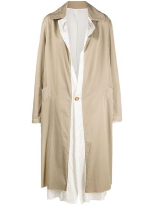 Edward Cuming manteau à design superposé - Tons neutres