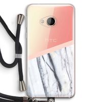 A touch of peach: HTC U Play Transparant Hoesje met koord