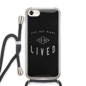 To be lived: iPhone 7 Transparant Hoesje met koord