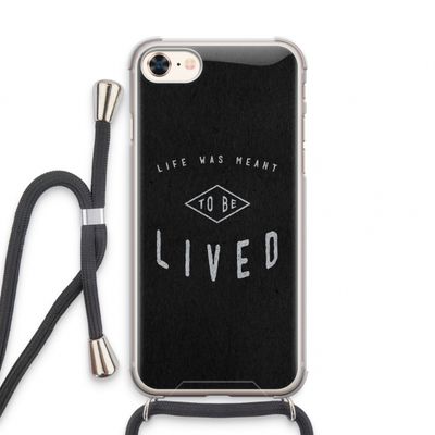 To be lived: iPhone 7 Transparant Hoesje met koord