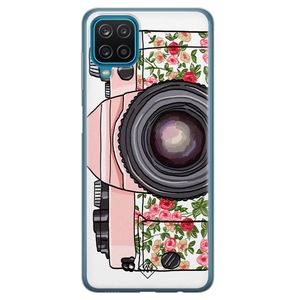 Samsung Galaxy A12 siliconen telefoonhoesje - Hippie camera