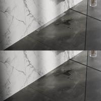 Brauer Douchegoot - 70x7.5cm - muurflens - tegelinlegrooster omkeerbaar - RVS - RVS - geborsteld RVS DR-MRFW70NG
