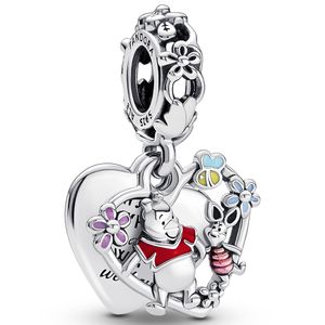 Pandora 792214C01 Hangbedel Disney Winnie the Pooh & Knorretje zilver-emaille