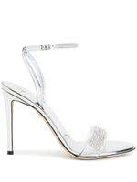 Giuseppe Zanotti sandales Erwan 105 mm à ornements - Argent