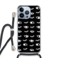 Eye pattern #3: iPhone 13 Pro Transparant Hoesje met koord
