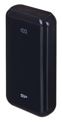 SILICON POWER QS28 Powerbank Externe batterij 20000 mAh 2x USB QC 3.0 1x USB-C PD (SP20KMAPBKQS280K) Zwart