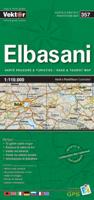 Wegenkaart - landkaart 357 Elbasani | Vektor