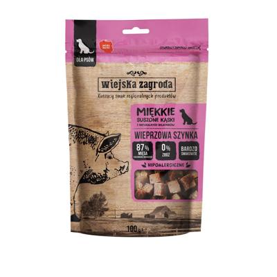 WIEJSKA ZAGRODA Pork ham - traktatie voor hond - 100g