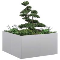 VidaXL Plantenbak 80x80x40 cm gegalvaniseerd staal