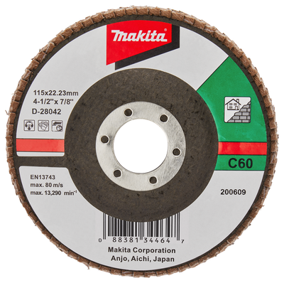 Makita Accessoires Lamellenschuurschijf 115mm C60 - D-28042 D-28042