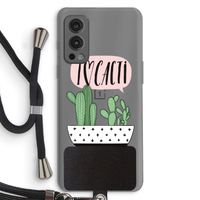 I love cacti: OnePlus Nord 2 5G Transparant Hoesje met koord
