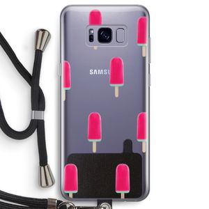 Waterijsje: Samsung Galaxy S8 Transparant Hoesje met koord