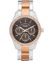 Horlogeband Fossil ES2806 Kunststof/Plastic Rosé 18mm