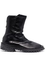 Moma bottines en cuir - Noir