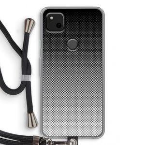Musketon Halftone: Pixel 4a Transparant Hoesje met koord