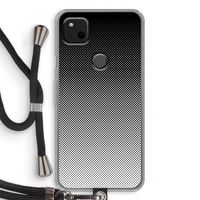 Musketon Halftone: Pixel 4a Transparant Hoesje met koord
