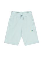 Off-White Kids short en coton à logo imprimé - Bleu