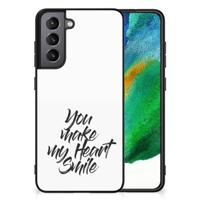 Samsung Galaxy S21FE | Telefoon Hoesje | met tekst Heart Smile