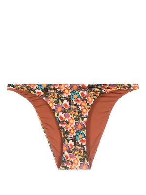 SIEDRES bas de bikini Liya à fleurs - Vert
