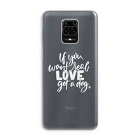 Partner in crime: Xiaomi Redmi Note 9 Pro Transparant Hoesje