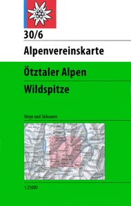 Wandelkaart 30/6 Alpenvereinskarte Ötztaler Alpen - Wildspitze | Alpen