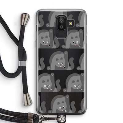 Cats: Samsung Galaxy J8 (2018) Transparant Hoesje met koord