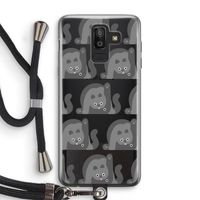 Cats: Samsung Galaxy J8 (2018) Transparant Hoesje met koord