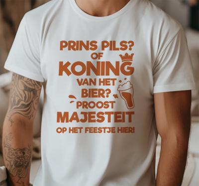 Prins pils T-shirt voor Koningsdag