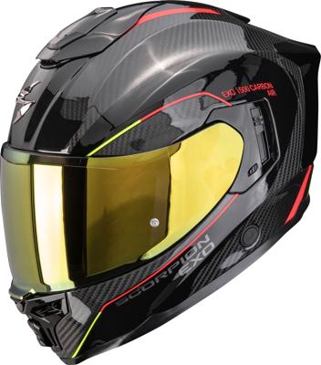 SCORPION EXO-1500 Air Carbon Mundi, Integraalhelm, Zwart-Rood-Geel