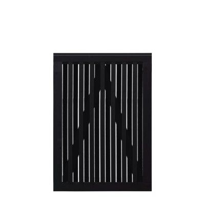 Zwart Houten Tuinpoort Nagano 100 x 140 CM