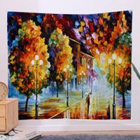 51x60 Bedroom Wood Art Tapestry Fireplace Art For Backdrop Blanket Home Festival Decor