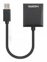 Manhattan USB 3.2 Gen 1 (USB 3.0) Adapter [1x USB 3.2 Gen 1 stekker A (USB 3.0) - 1x HDMI-bus] 153690 - thumbnail