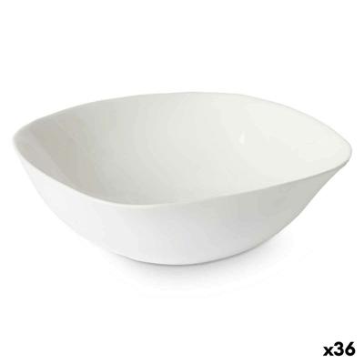 Kom Vivalto LFW-75 LFW-75 Wit Opaal glas Vierkant 17,5 x 6 x 17,5 cm (36 Stuks)