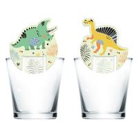 Folat BV Glasdecoratie dino roars, 6st. Folat BV Glasdecoratie dino roars, 6st.
