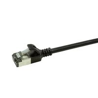 LogiLink CQ9073S RJ45 Netwerkkabel, patchkabel CAT 6A U/FTP 5.00 m Zwart Extreem dun, Vlambestendig, Flexibel, Folie afscherming, Halogeenvrij, Snagless, - thumbnail