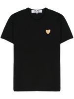 Comme Des Garçons Play t-shirt en coton à patch cœur - Noir