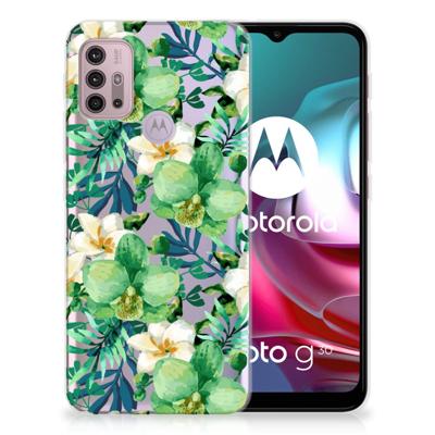 Motorola Moto G30 | G10 | TPU Case | Orchidee Groen