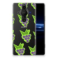Sony Xperia Pro-I | Siliconen Case | Druiven