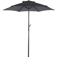 Vera parasol Ø180cm antraciet. - thumbnail