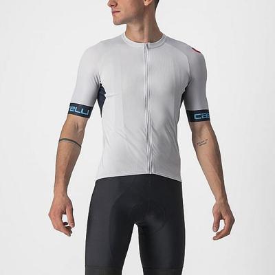 Castelli Entrata VI korte mouw fietsshirt zilvergrijs heren