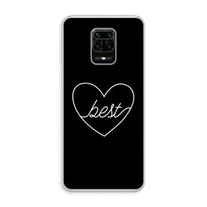 Best heart black: Xiaomi Redmi Note 10 Lite Transparant Hoesje