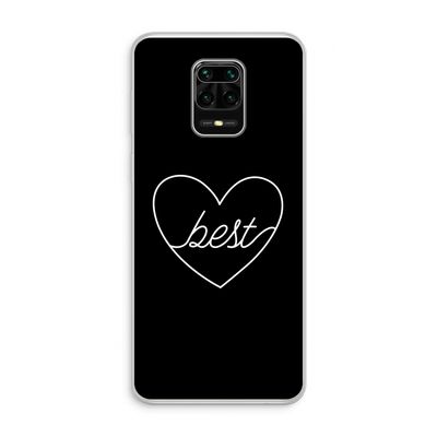 Best heart black: Xiaomi Redmi Note 10 Lite Transparant Hoesje