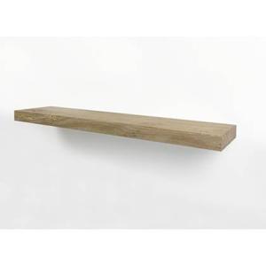 Woodbrothers Zwevende wandplank oud eiken recht 100x20cm