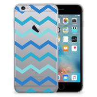 Apple iPhone 6 | 6s | TPU bumper | Zigzag Blauw