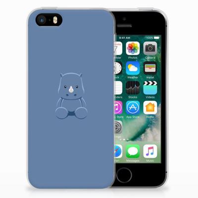 Apple iPhone SE | 5S Telefoonhoesje met Naam Baby Rhino Apple iPhone SE | 5S Telefoonhoesje met Naam Baby Rhino