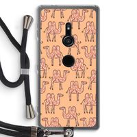 Kameel: Sony Xperia XZ2 Transparant Hoesje met koord