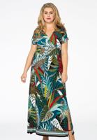 Yoek Maxi jurk JUNGLE | Multi | Maat 42/44