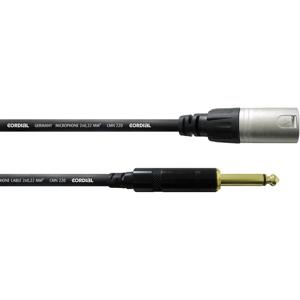 Cordial CCM 5 MP XLR Verbindingskabel [1x XLR-stekker - 1x Jackplug male 6,3 mm] 5.00 m Zwart